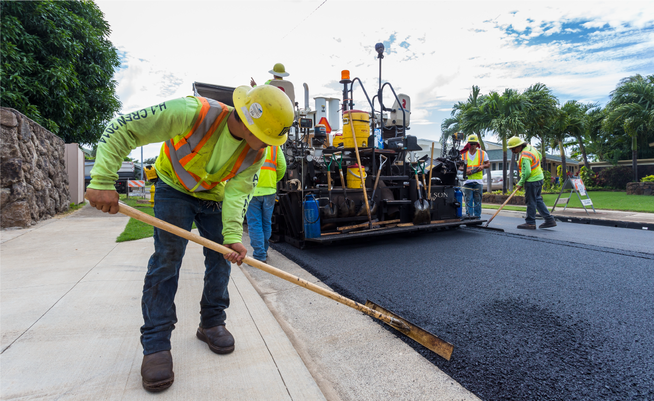 Grace Pacific paving operations in Hawaii